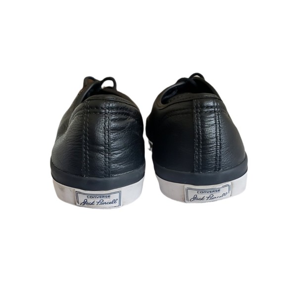 Converse jack Purcell sneakers low top Black Leather Men\'s Sz 11.5 Women\'s Sz 13 main image 5